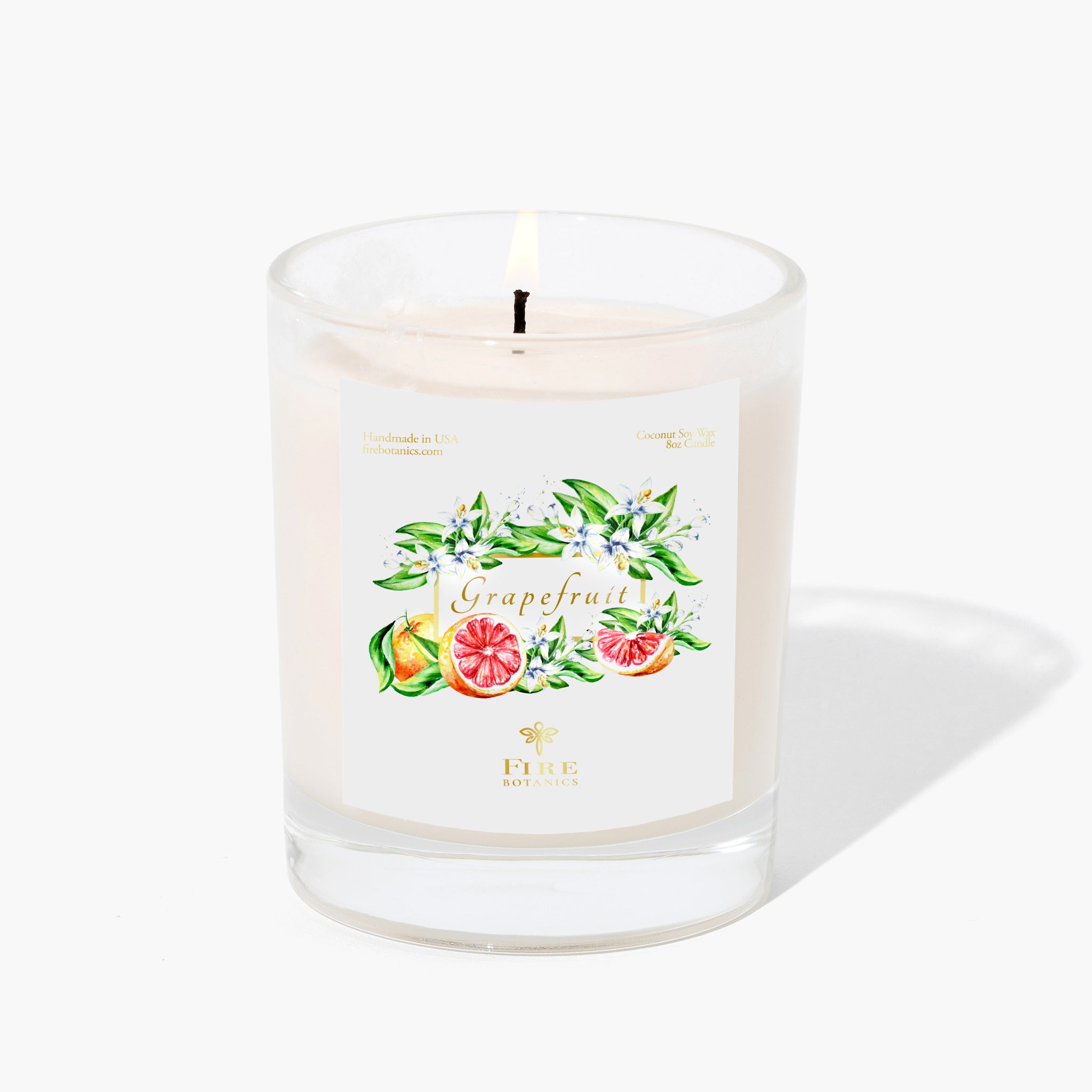 Grapefruit Soy Wax Candle, Long Lasting